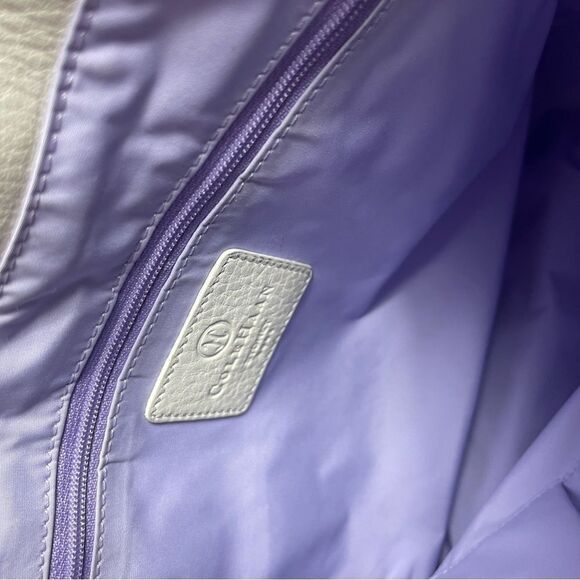 Cole Haan Sydney white leather large shoulder bag with multi color stones accent - Picture 10 of 12